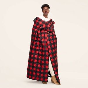 Buffalo Check Outdoor Wearable Throw Blanket